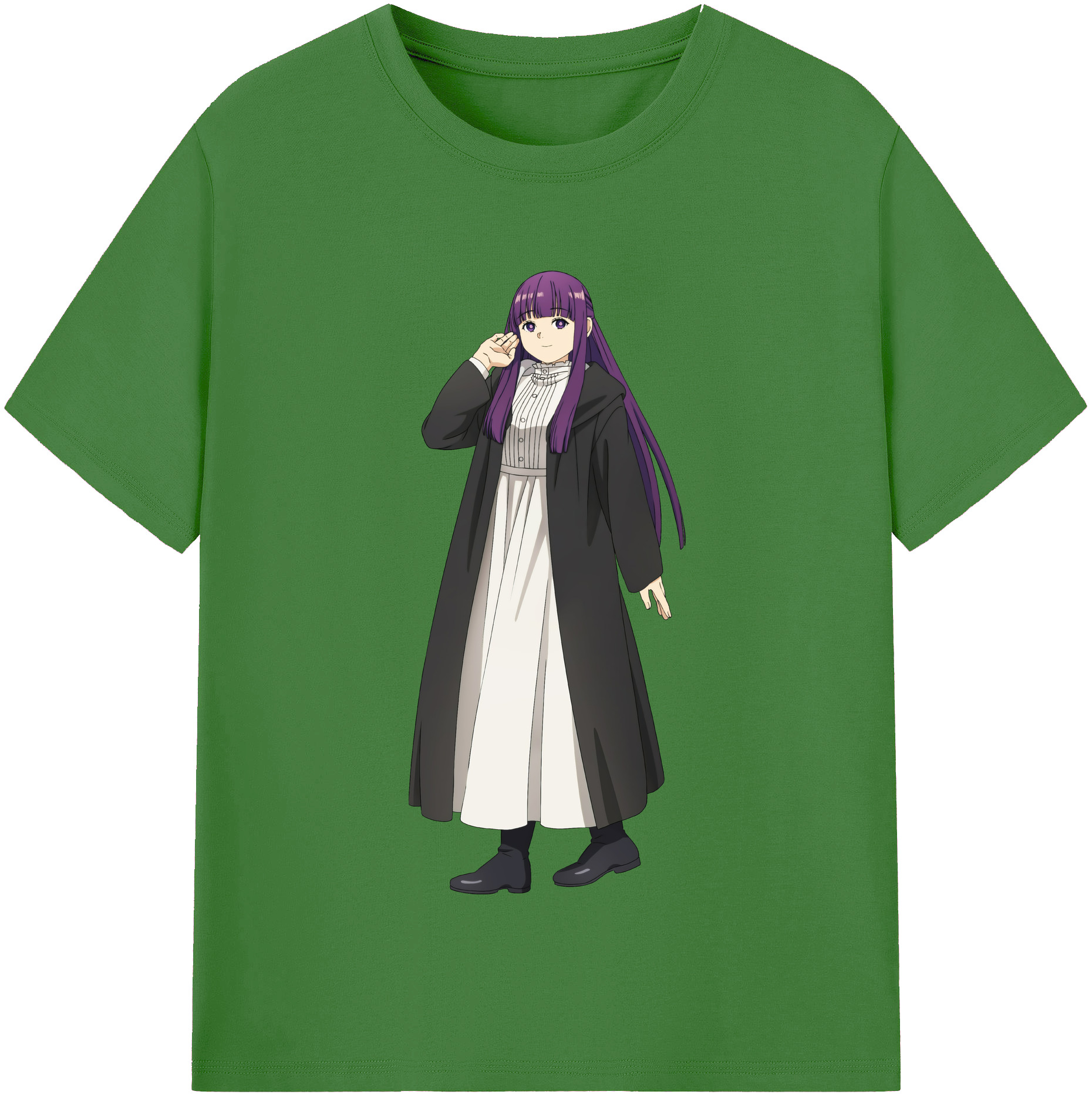 （画像用） 葬送のフリーレン Frieren レディースカジュアルプリントTシャツ（綿100％）